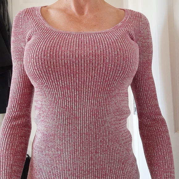 Scoop neck ribbed sweater - Picture 4 of 4